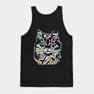 Light Bright Kitty Cat Tank Top